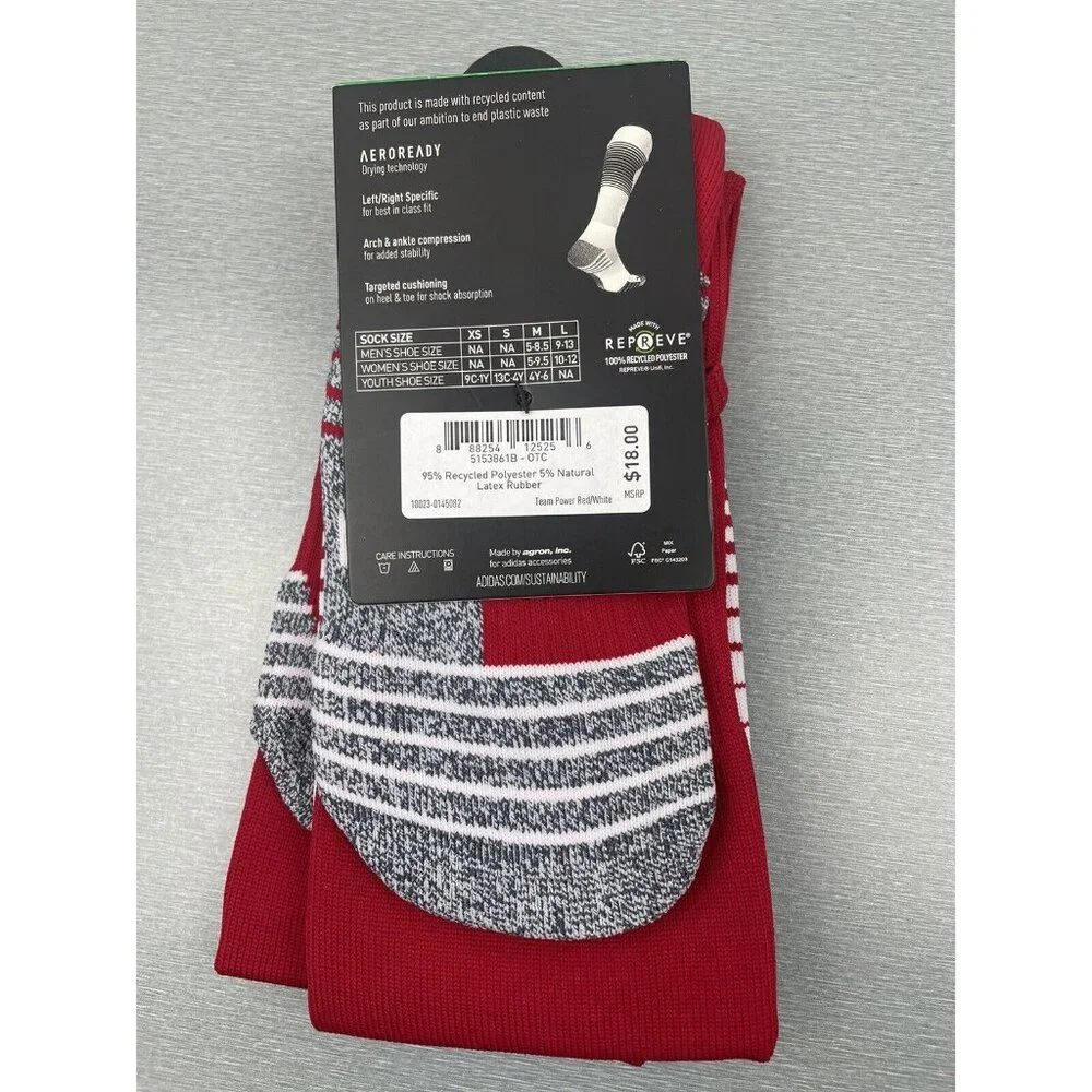 Youth ADIDAS SOCCER SOCKS TEAM SPEED SIZE SMALL 13C-4Y